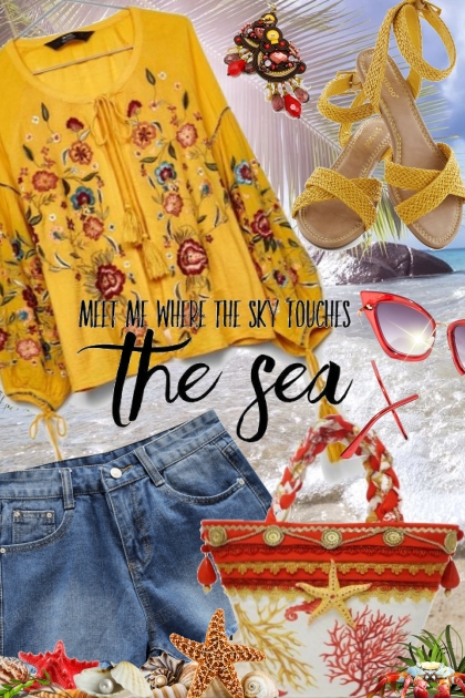Meet me where the sky touches the sea- Fashion set
