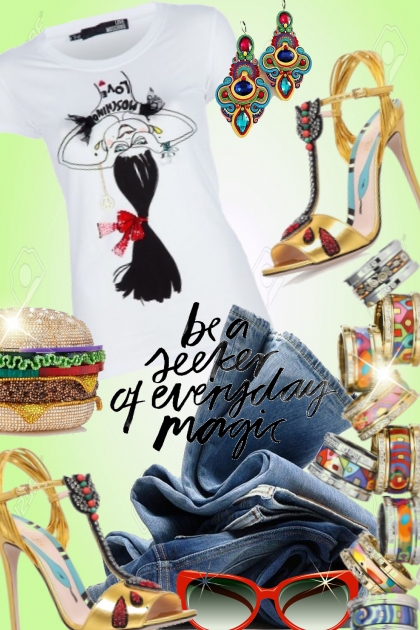 Be a seeker of everyday magic- combinação de moda