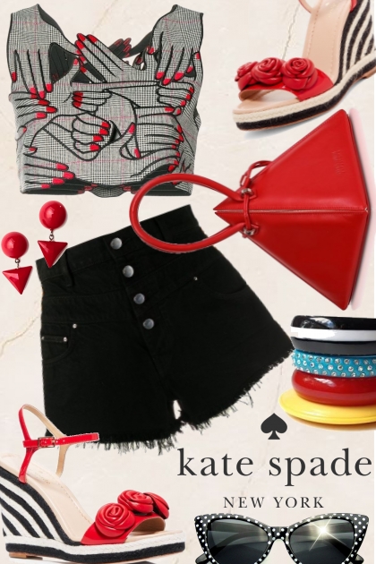 Kate Spade Wedges- Combinazione di moda