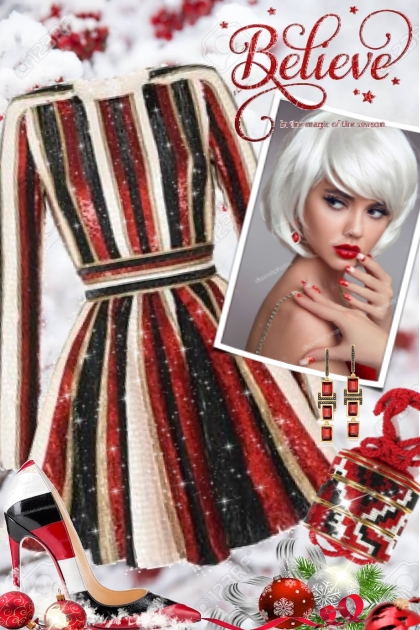 Believe in the magic of Christmas- Fashion set