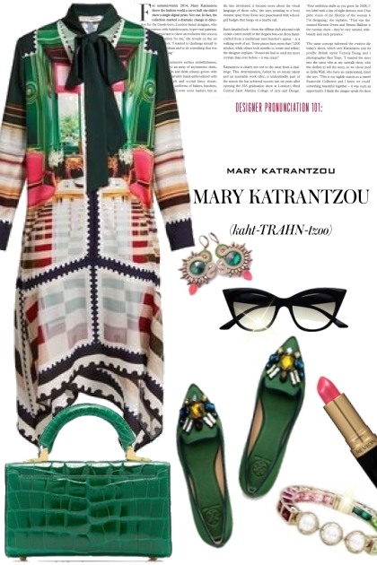 Mary Katrantzou- Combinaciónde moda