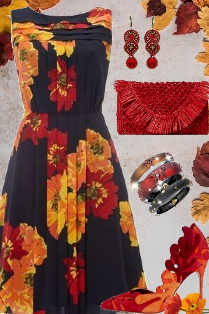 Autumn Floral- Modna kombinacija