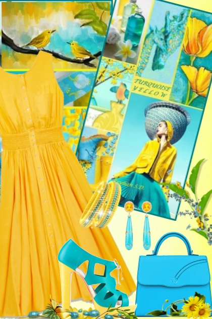 Turquoise and Yellow