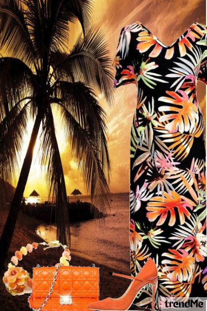 Tropical - combinação de moda