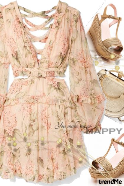 Floral Dress Outfit- Fashion set