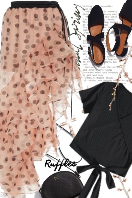 Ruffle Skirt- Modna kombinacija