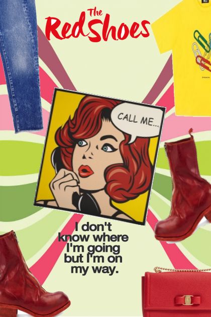 The Red Shoes- Combinazione di moda