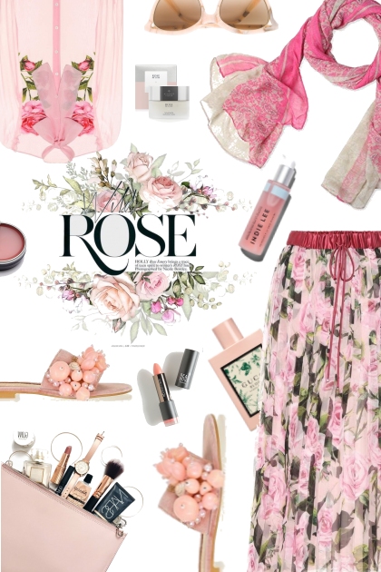 Summer Rose- combinação de moda
