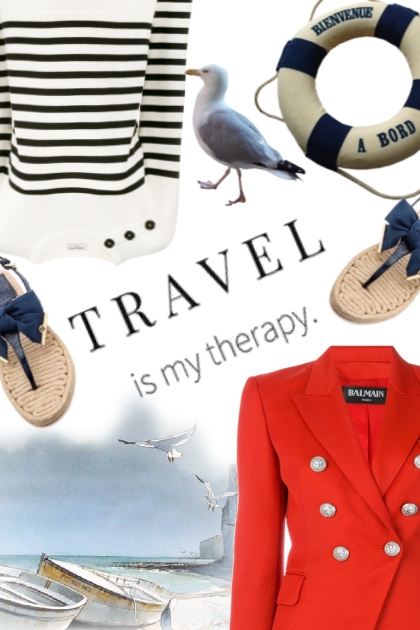 Travel is my therapy- Combinazione di moda