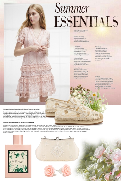 Pastel pink summer- Modna kombinacija