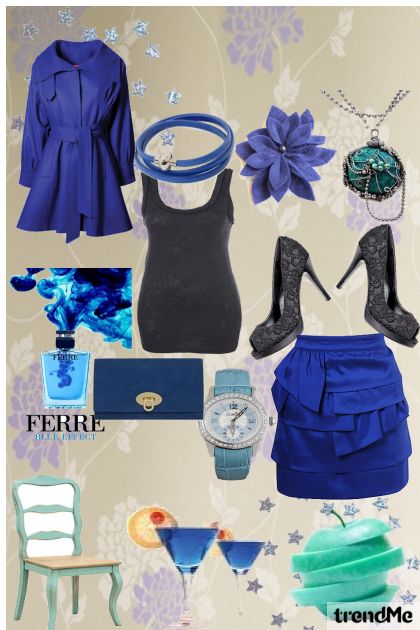 plavo crna- Fashion set