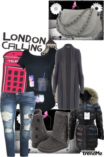 london walk- Combinazione di moda
