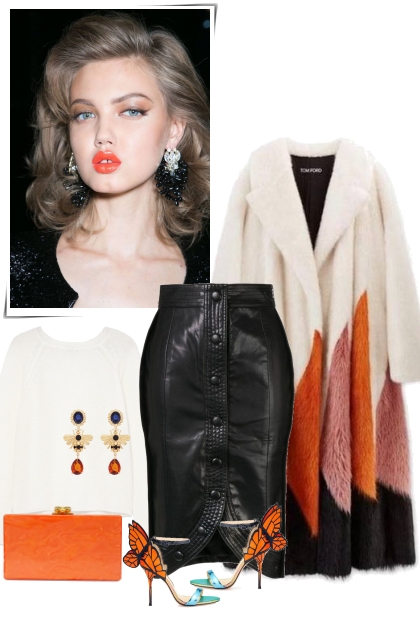Beautiful fur Coat- Combinazione di moda
