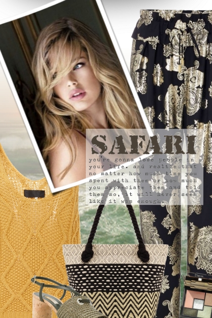Safari- Combinazione di moda