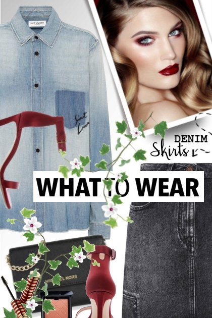 Denim Skirts- Combinazione di moda