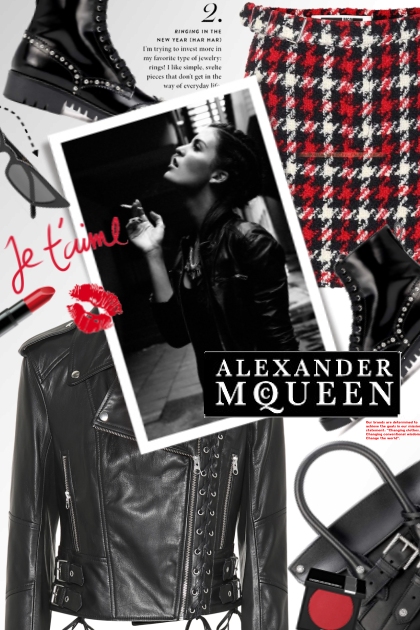  Alexander McQueen - combinação de moda