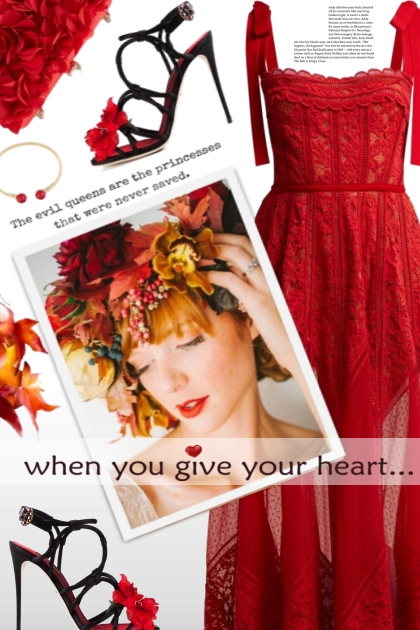 when you give your heart... <3- Fashion set