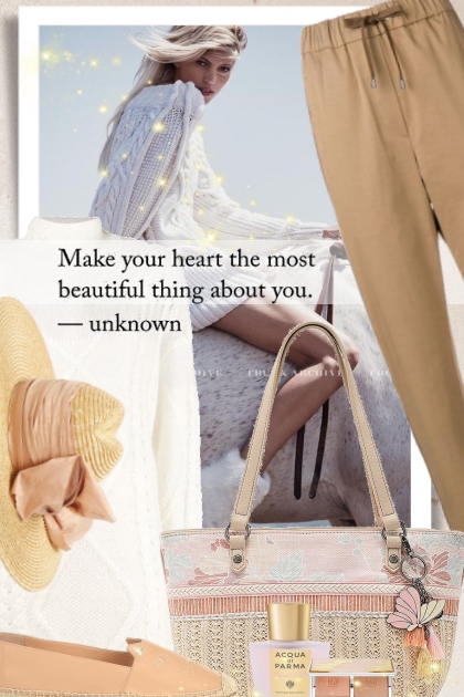 Make your heart the most beautiful thing about you- Модное сочетание