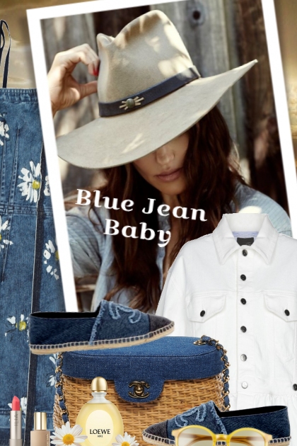   Blue Jean Baby- combinação de moda