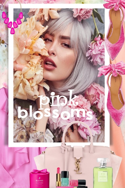 pink blossoms- Fashion set