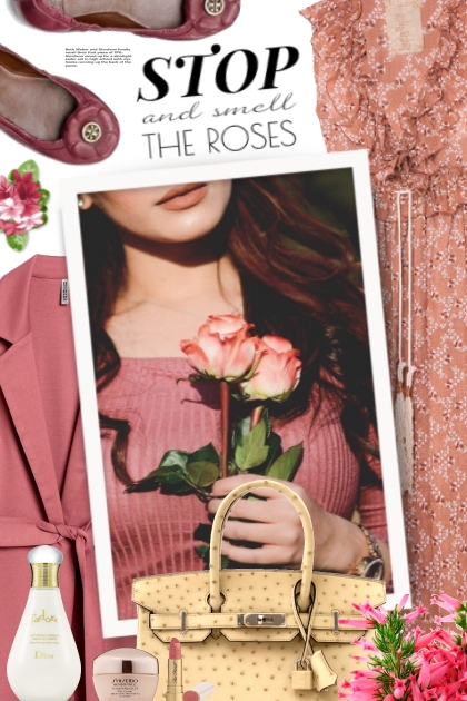 smell the roses- combinação de moda