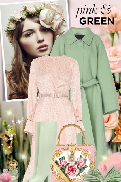  pink & green- Combinazione di moda