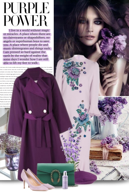 Purple Power- Combinazione di moda