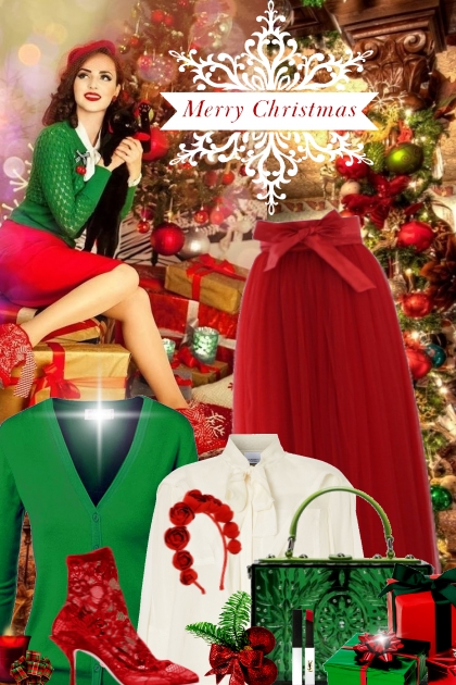 Christmas Beauty- Combinazione di moda