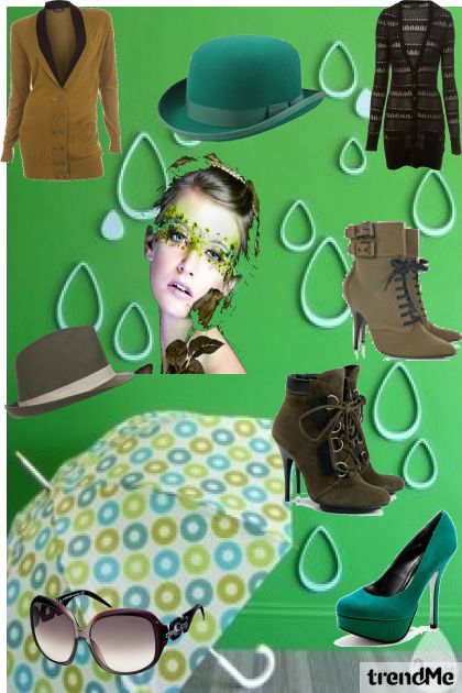 Jesen i zeleno- Combinaciónde moda