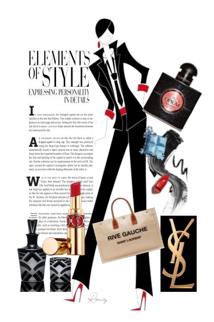 Yves St Laurent- Fashion set