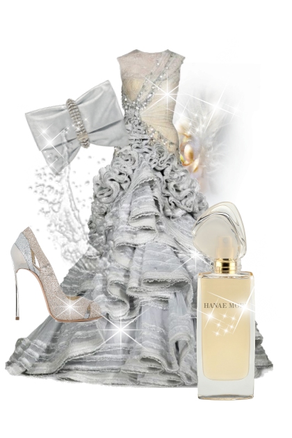 Silver Dress- Fashion set