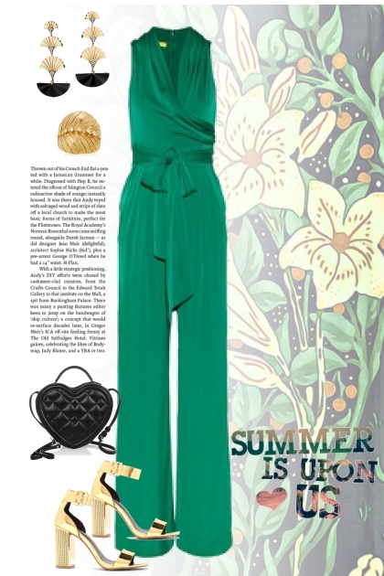 Green summer- combinação de moda