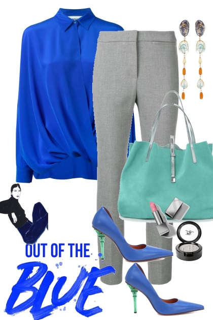 Blue spring- combinação de moda
