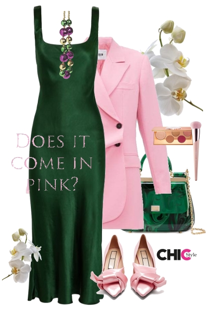 Pink and flowers- Combinazione di moda