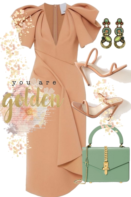 Golden lady- Modna kombinacija