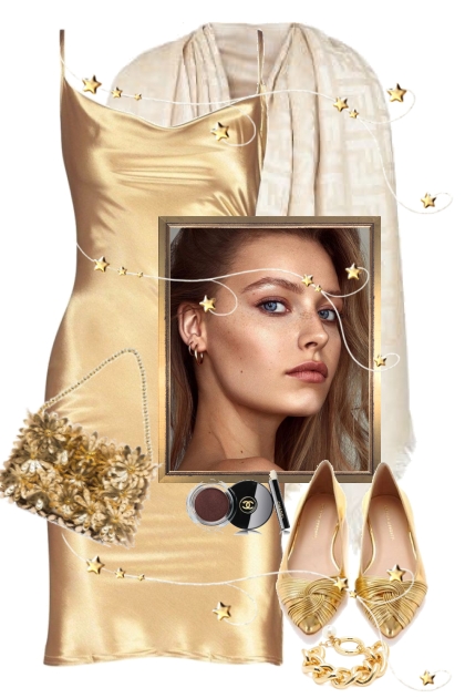 Gold stars- combinação de moda