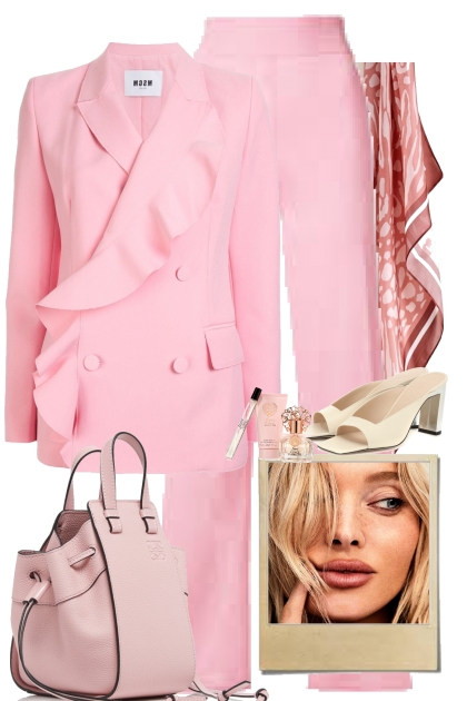 Total pink- Combinazione di moda