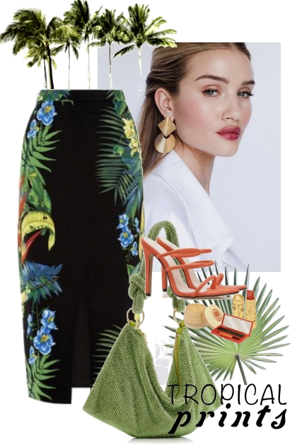 Tropical prints- combinação de moda