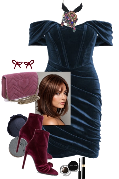 Blue velvet - Modekombination
