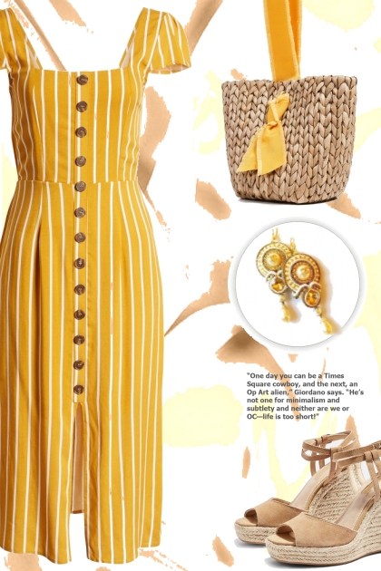 Yellow Stripes- Modna kombinacija