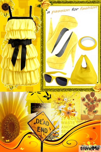 Big Yellow Fantasy- combinação de moda
