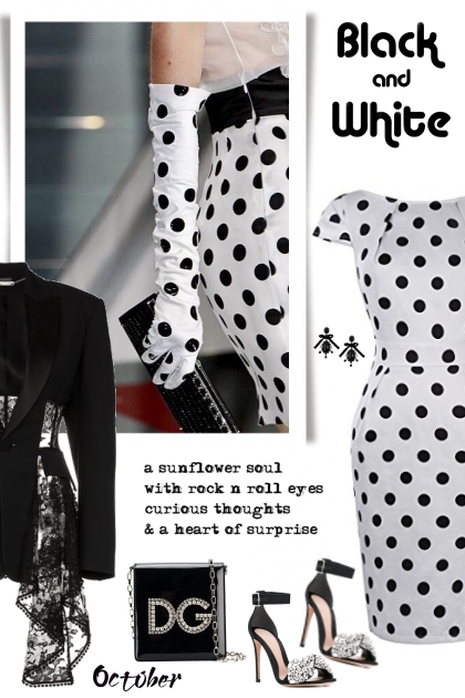 Black and White Party- combinação de moda