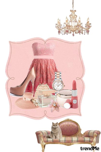 Omiljena roze- combinação de moda