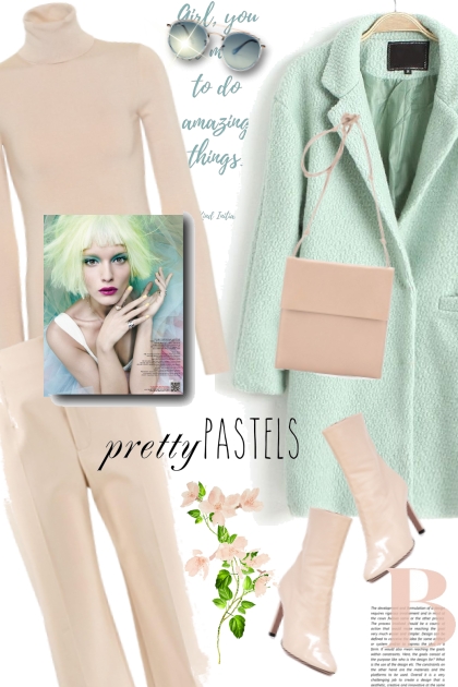 Pastels for Spring- Combinazione di moda