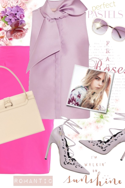 Lavender & Hot Pink- Modekombination