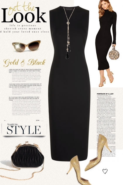 Gold & Black- Modekombination