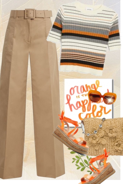 Orange Happiness- Combinazione di moda