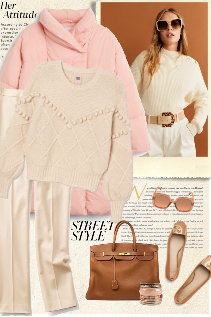 Pink Puffer Coat- Modekombination