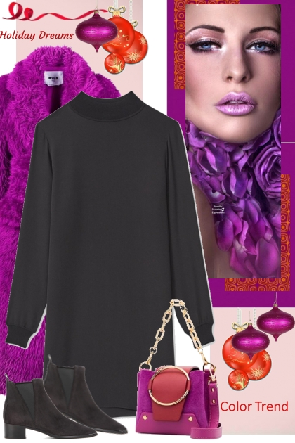 Purple and Red- Combinaciónde moda