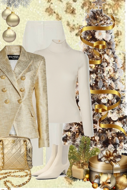 Christmas Gold- combinação de moda
